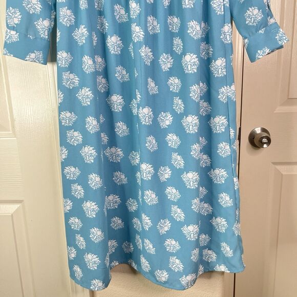 Women's THE GOLDEN GIRLS by ABC Studios Floral Dress Size Small Midi Blue - Picture 6 of 11